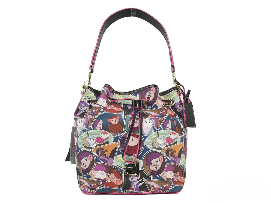 Dooney & Bourke Disney The Rescuers Drawstring Bucket Shoulder Bag