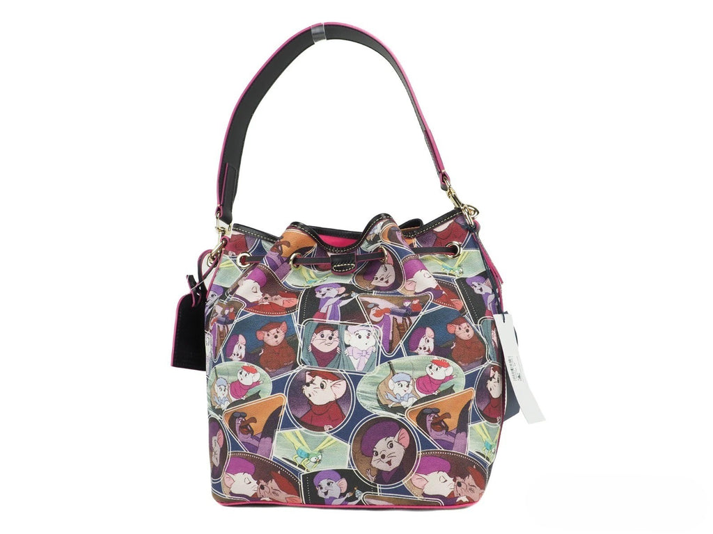 Dooney & Bourke Disney The Rescuers Drawstring Bucket Shoulder Bag