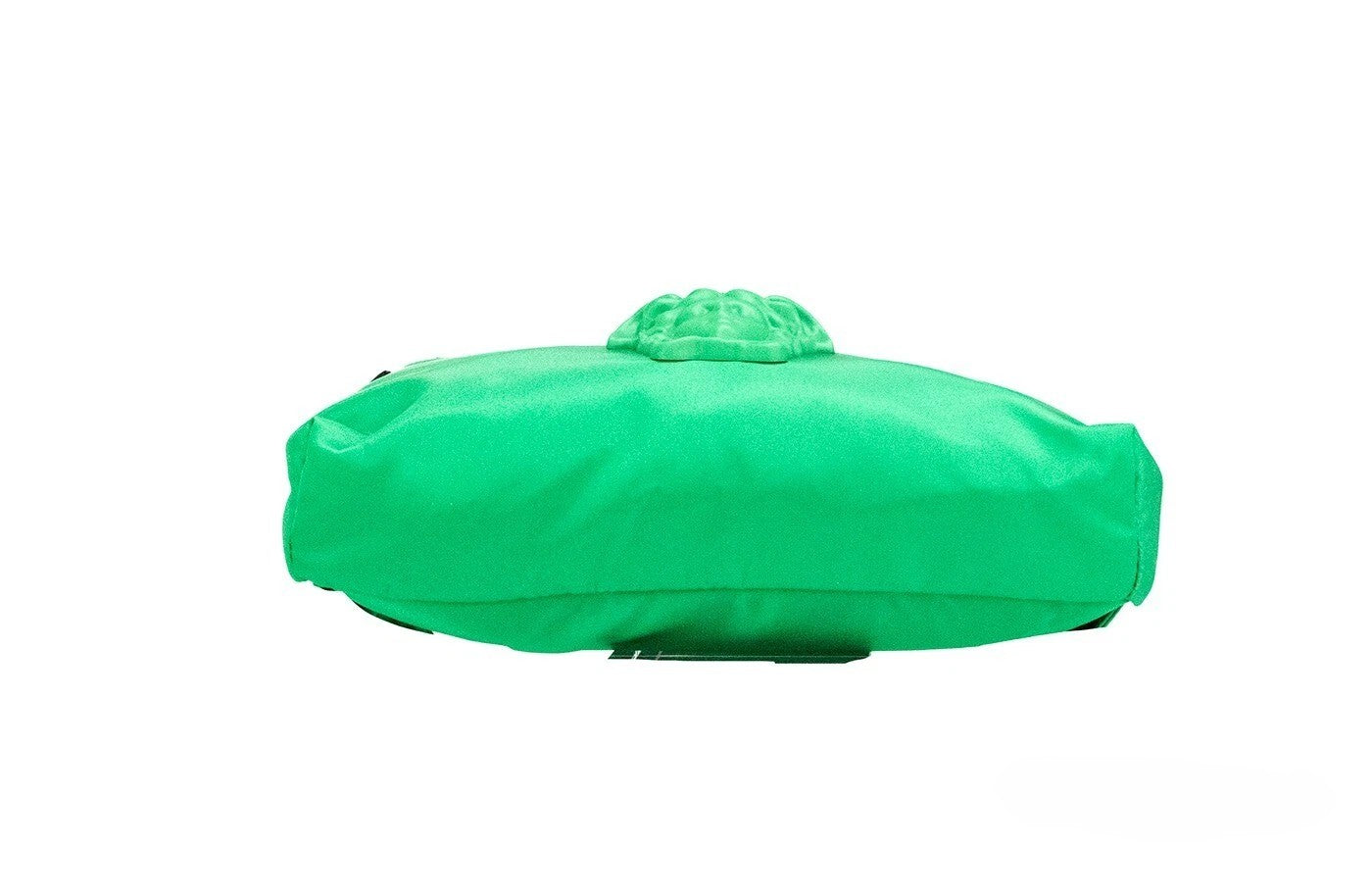 Versace Kleine Gürteltasche aus mattem, leuchtend grünem Nylon mit Medusa-Logo