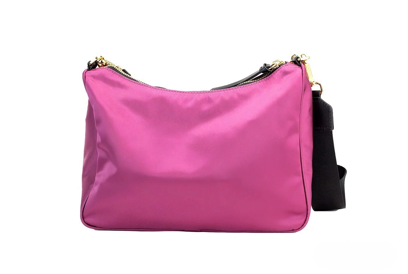Versace Small Dahlia Nylon Fabric Medusa Charm Shoulder Bag