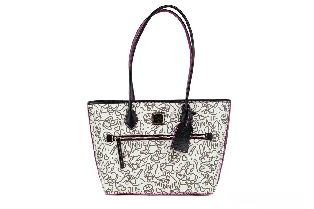 Dooney & Bourke Disney Medium Minnie Mouse Line Art Coated Cotton Tote