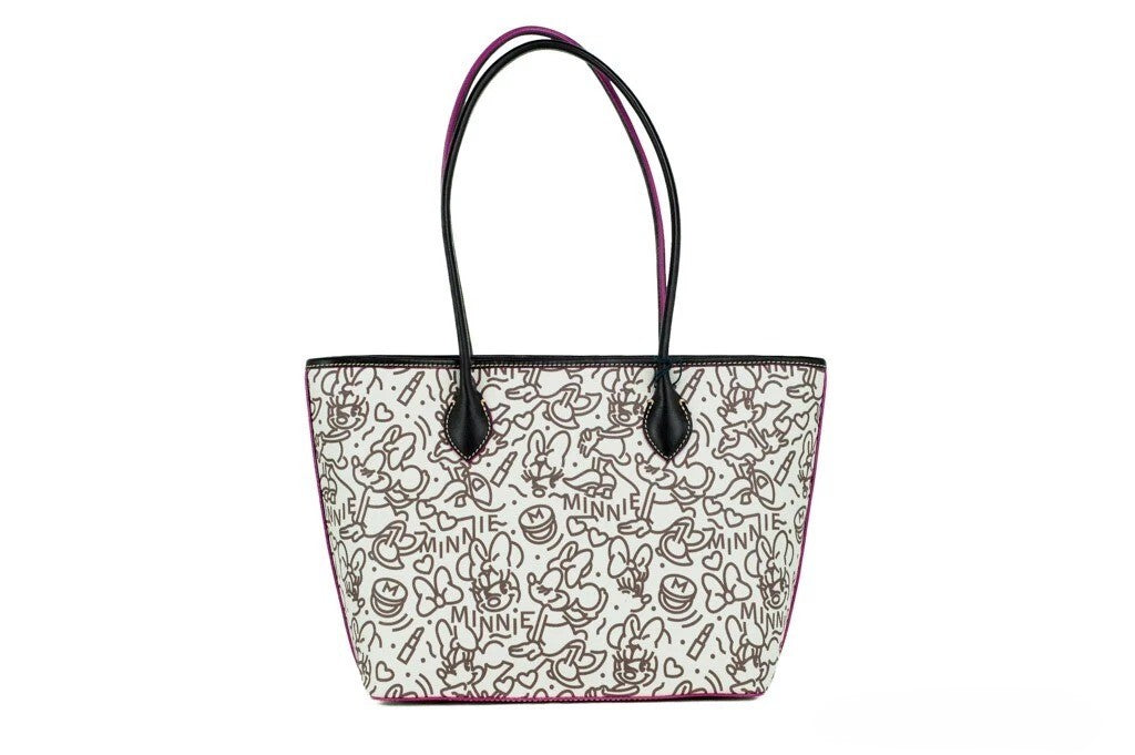 Dooney & Bourke Disney Medium Minnie Mouse Line Art Coated Cotton Tote