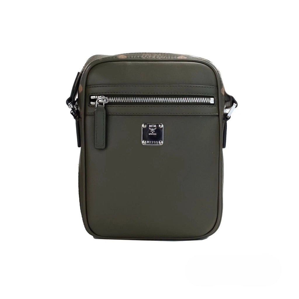 MCM Visetos Leder Kamera Crossbody Tasche