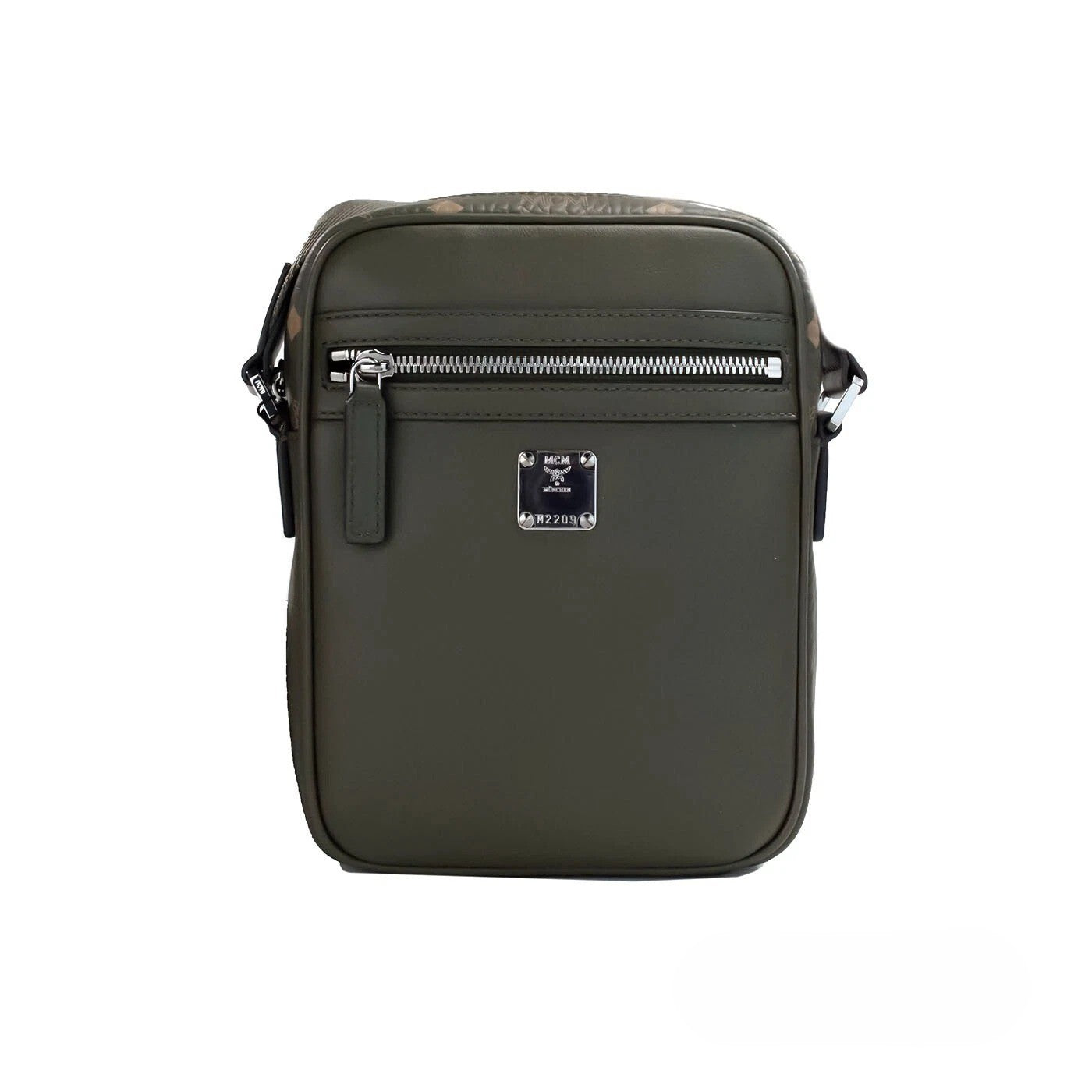 MCM Visetos Leder Kamera Crossbody Tasche