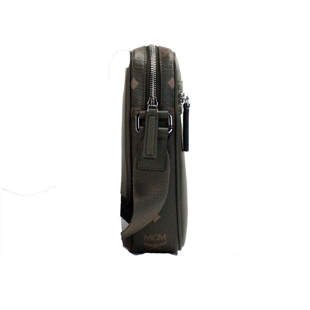 MCM Visetos Leder Kamera Crossbody Tasche