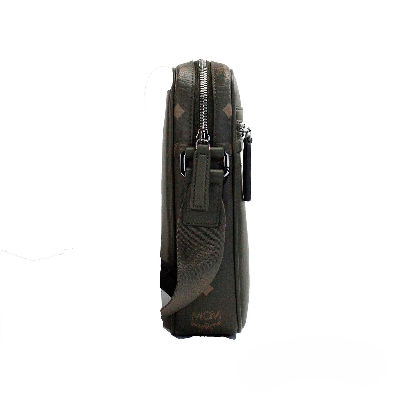 MCM Visetos Leder Kamera Crossbody Tasche