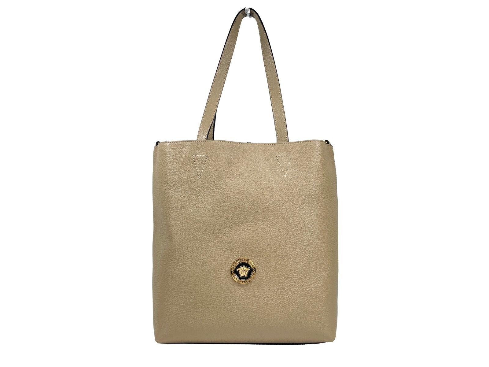Versace Medusa Große Leder-Tragetasche mit Pochette