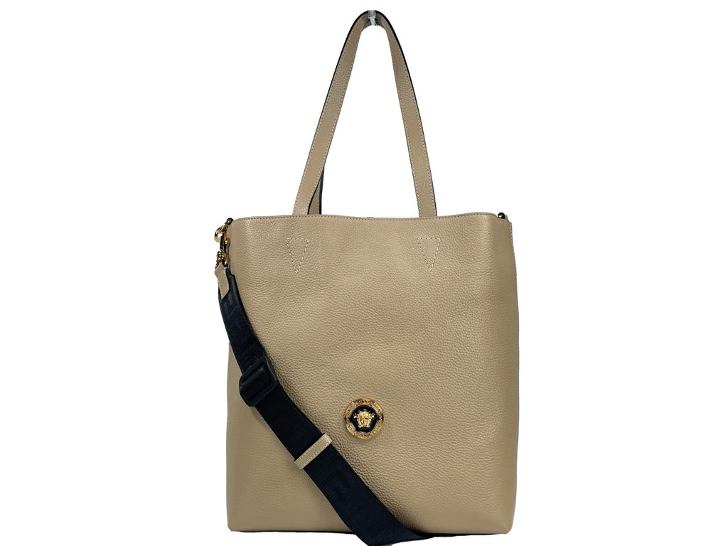 Versace Medusa Große Leder-Tragetasche mit Pochette