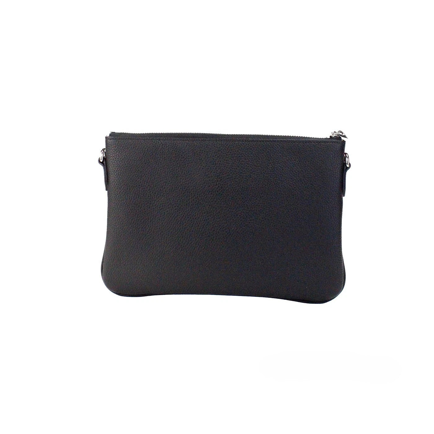 Burberry Peyton Monogram Leder Pochette Umhängetasche Schwarz