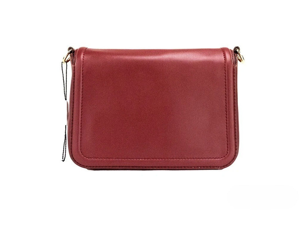 Marc Jacobs Medium Metal Signet Syrah Smooth Leather Flap Shoulder Bag