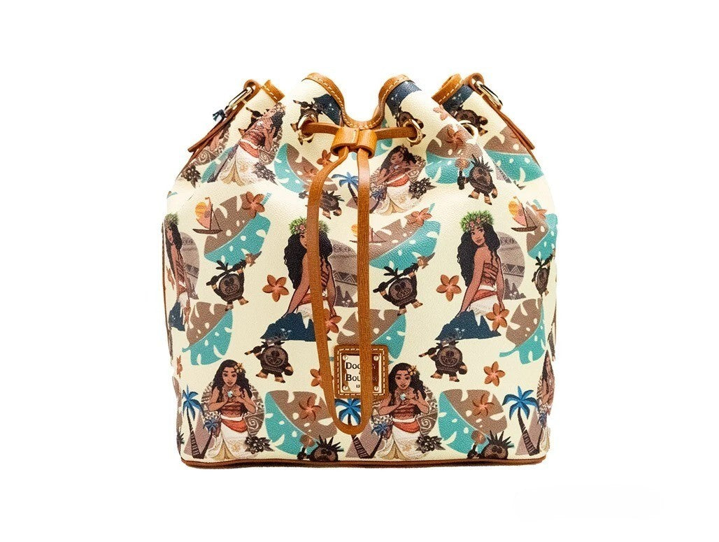Dooney & Bourke Disney Medium Moana Umhängetasche aus beschichteter Baumwolle