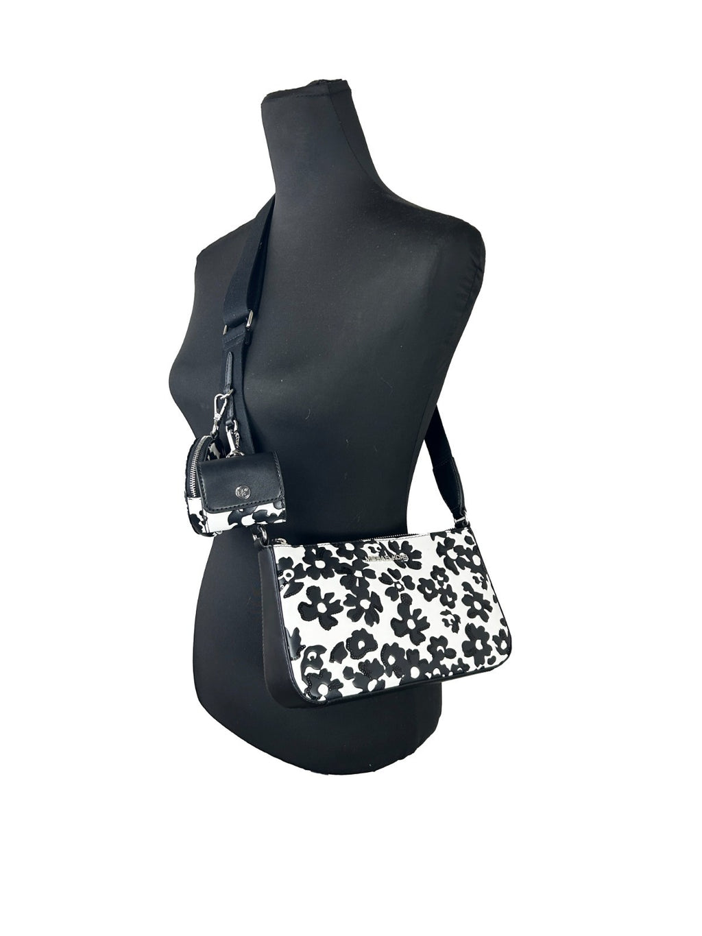 Michael Kors Umhängetasche mit Blumenmuster für Tech-Accessoires