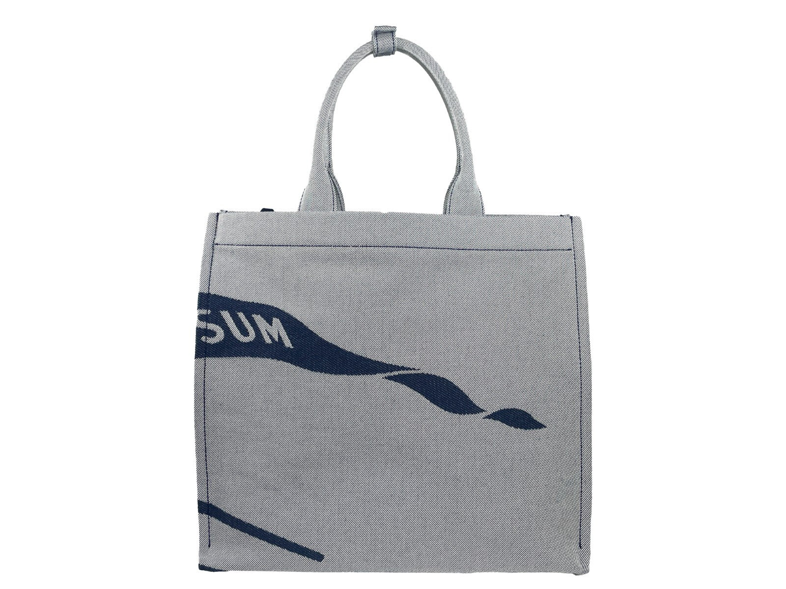 Burberry Navy EKD Canvas Tote Bag with Coin Purse
