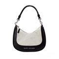 Marc Jacobs Hobo-Schultertasche aus schwarzem Canvas und Leder