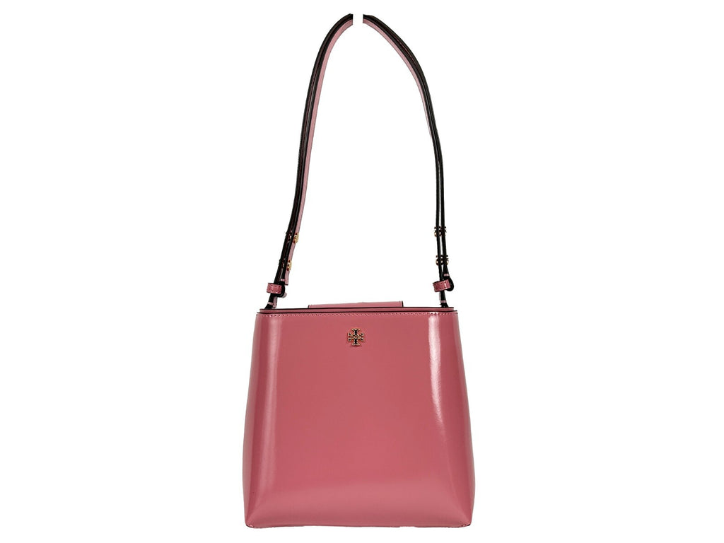 Tory Burch Patent Emerson Small Bucket Bag Handbag