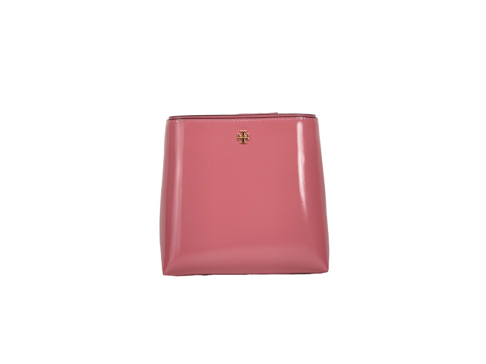 Tory Burch Patent Emerson Small Bucket Bag Handbag