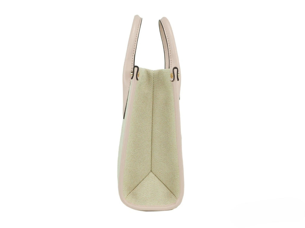 Michael Kors Mirella Small Powder Blush Canvas Shopper Umhängetasche Handtasche