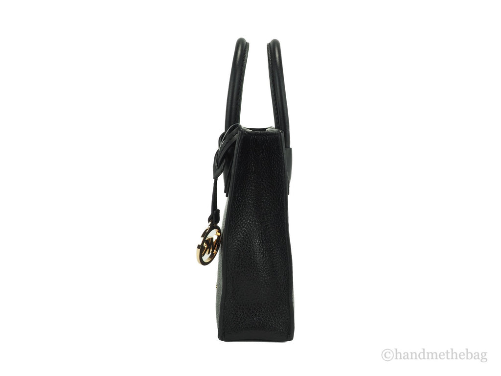 Michael Kors Damen Leder XS Mercer Crossbody Schwarz Unifarben