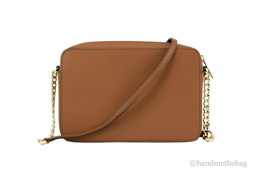 Michael Kors Damen Umhängetasche aus Saffiano-Leder mit Reißverschluss