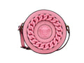Versace Round Disco Leather Camera Crossbody Bag