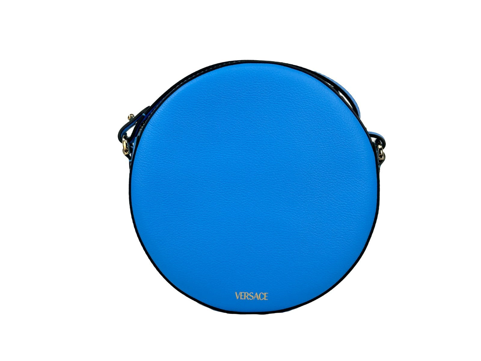 Versace Runde Disco Leder Kamera-Tasche Umhängetasche