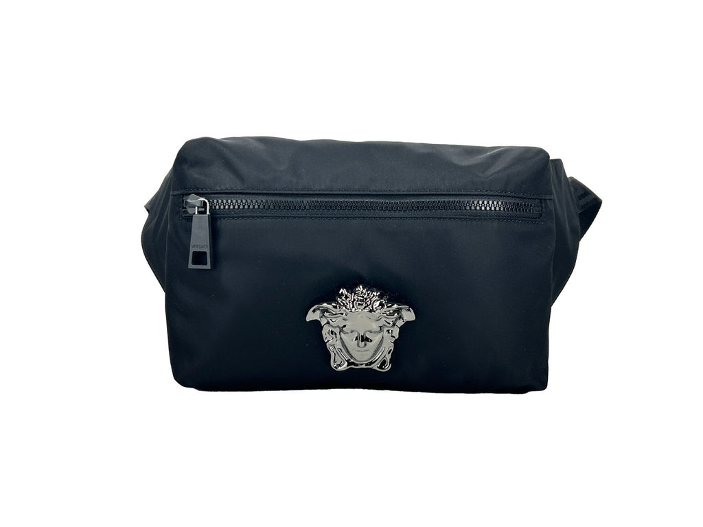 Versace Medusa Gürteltasche aus schwarzem Nylon