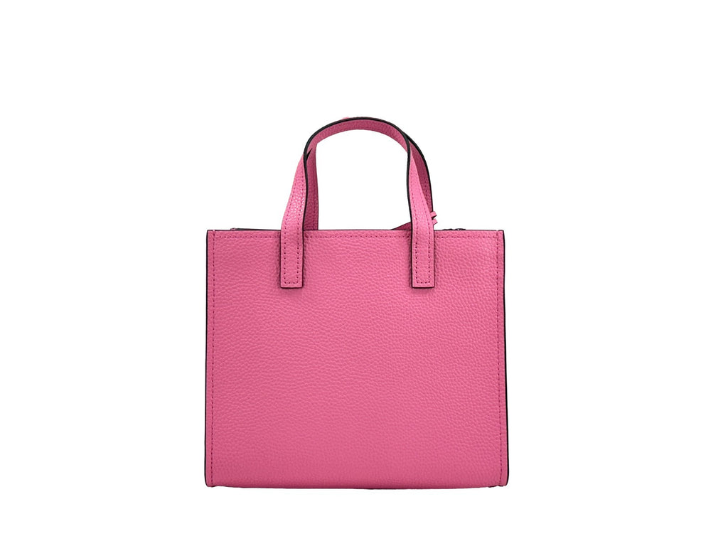 Marc Jacobs Mini Grind Tasche aus rosafarbenem Leder mit Umhängegurt