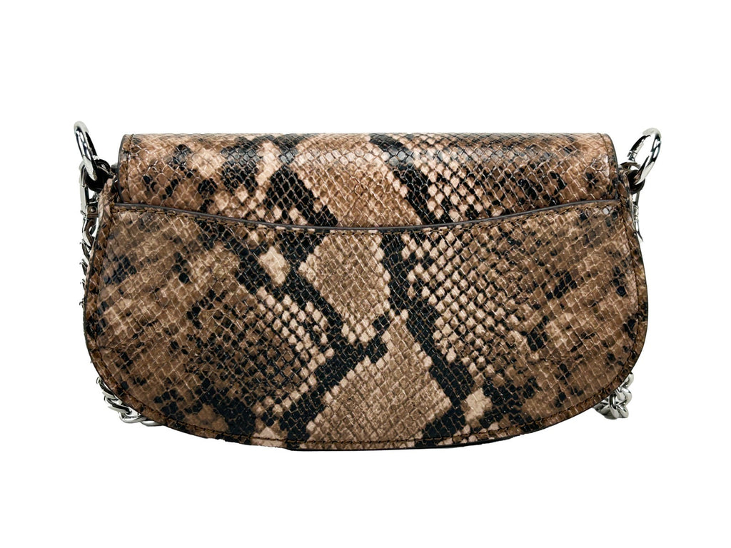 Michael Kors Small Mila Snake-Embossed Shoulder Bag