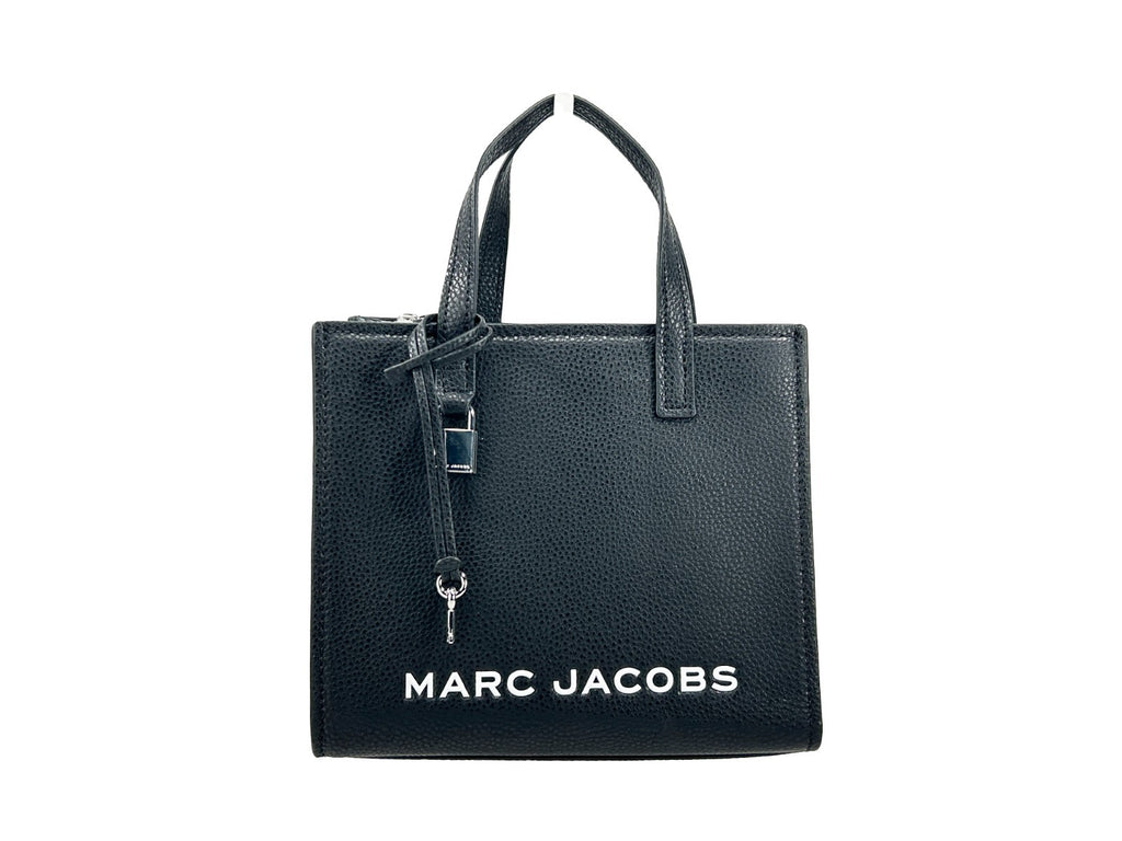 Marc Jacobs Mini Grind Schwarze Leder Umhängetasche