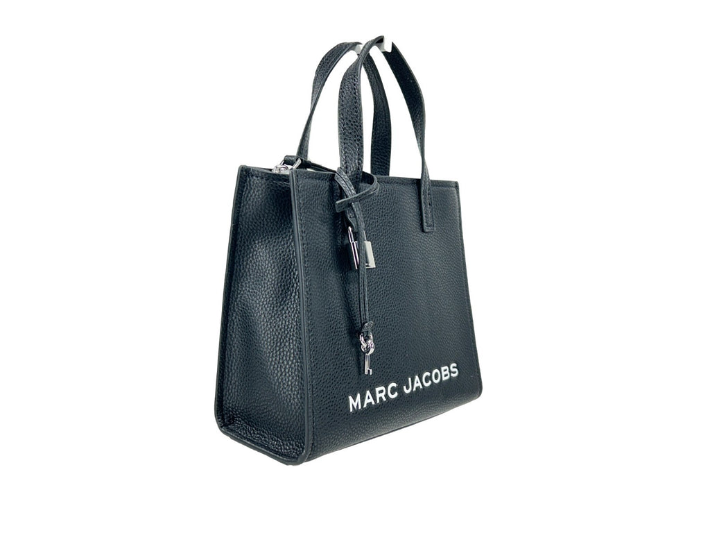 Marc Jacobs Mini Grind Schwarze Leder Umhängetasche