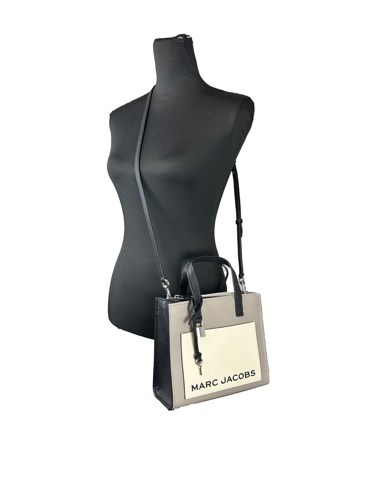 Marc Jacobs Grind Mini Leder Tote Crossbody Bag