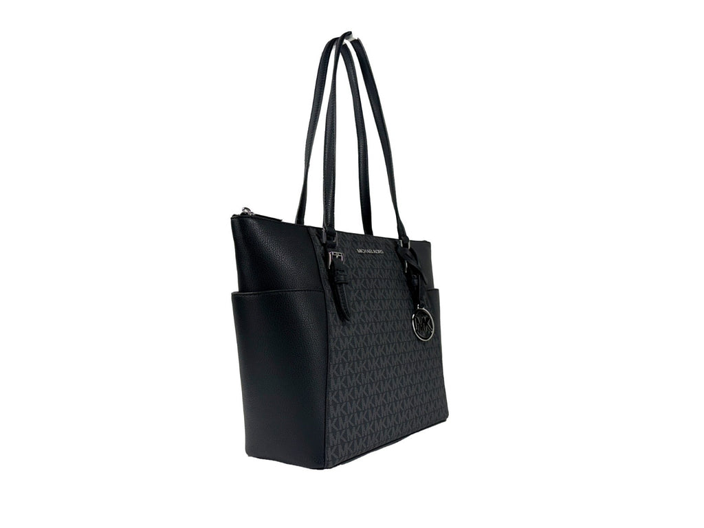 Michael Kors Charlotte Leder Top-Zip-Tote-Tasche
