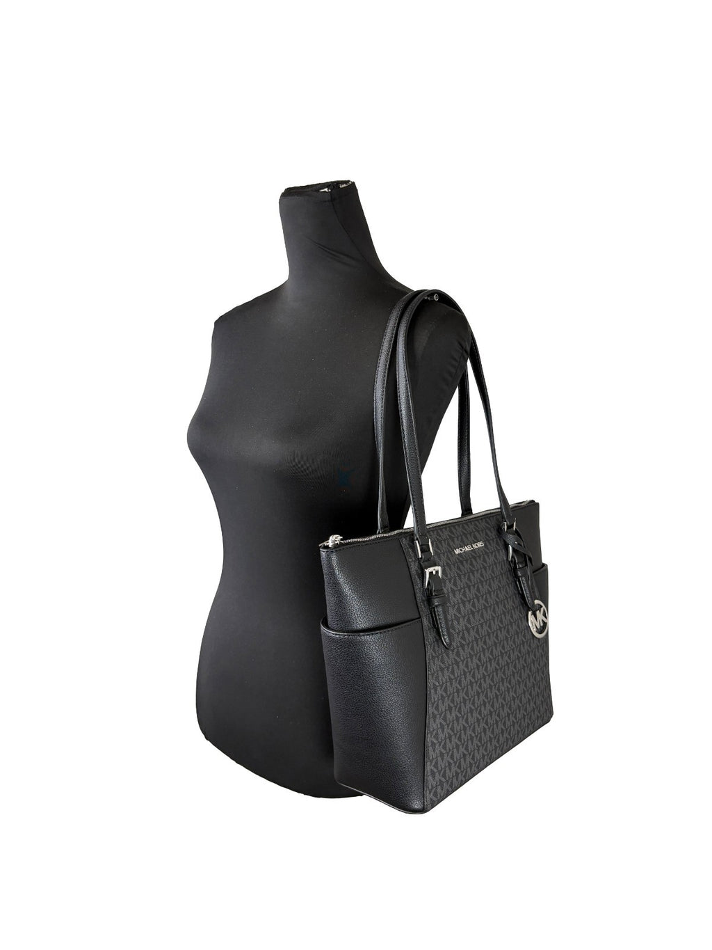 Michael Kors Charlotte Leder Top-Zip-Tote-Tasche