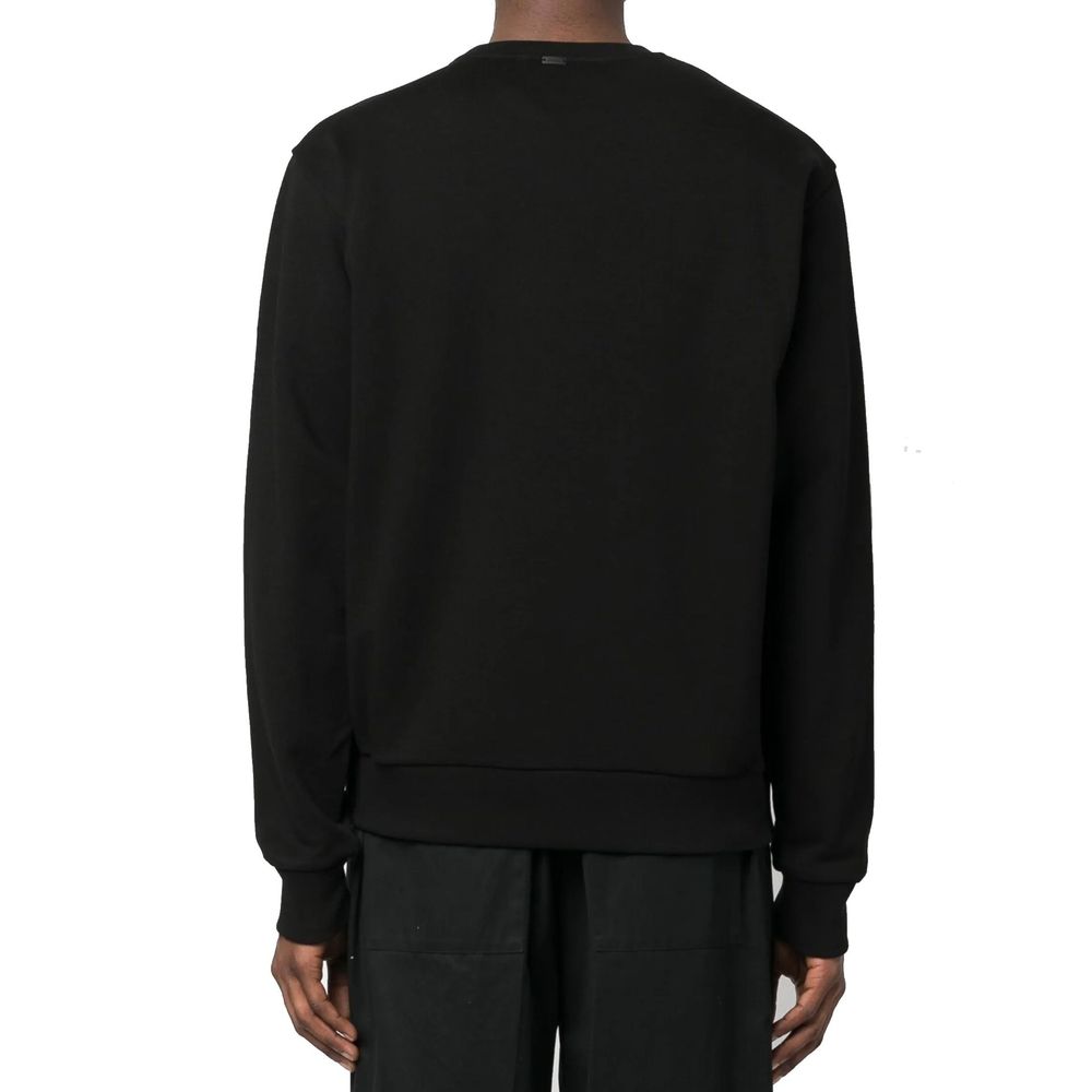 Herno Schwarzer Baumwoll-Sweatshirt