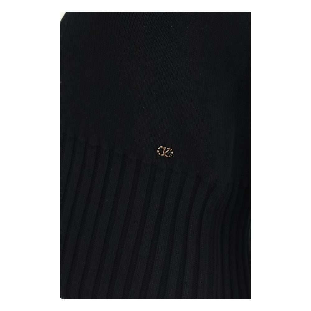 Valentino Schwarzer Baumwollcardigan