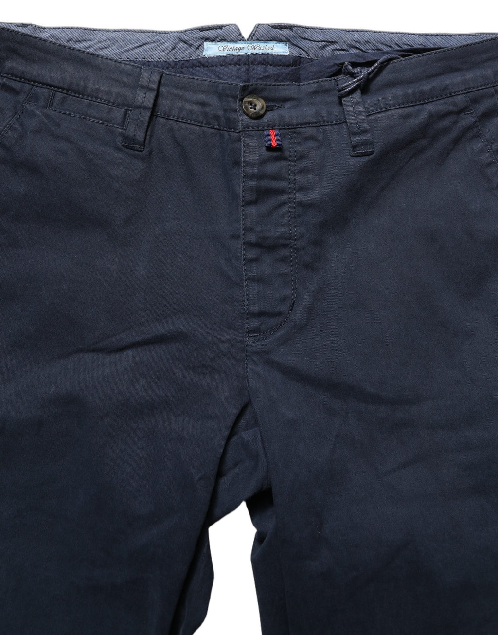 Domenico Tagliente Navy Blue Skinny Chino Mid Waist Men Pants