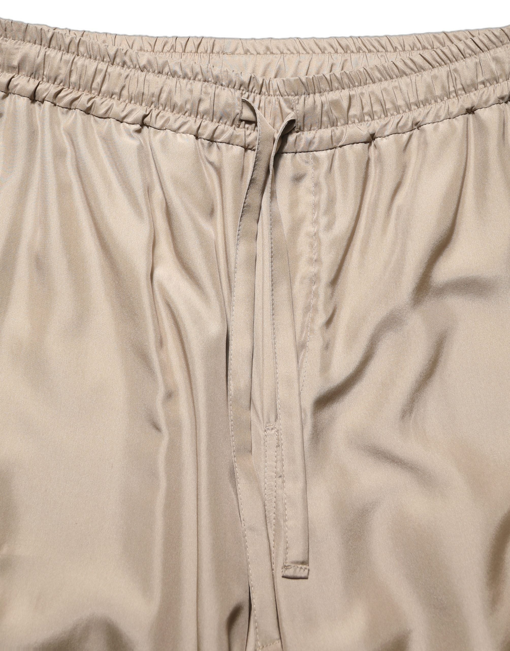 Dolce & Gabbana Braune Cargohose mit Raffungen im Parachute-Stil für Herren