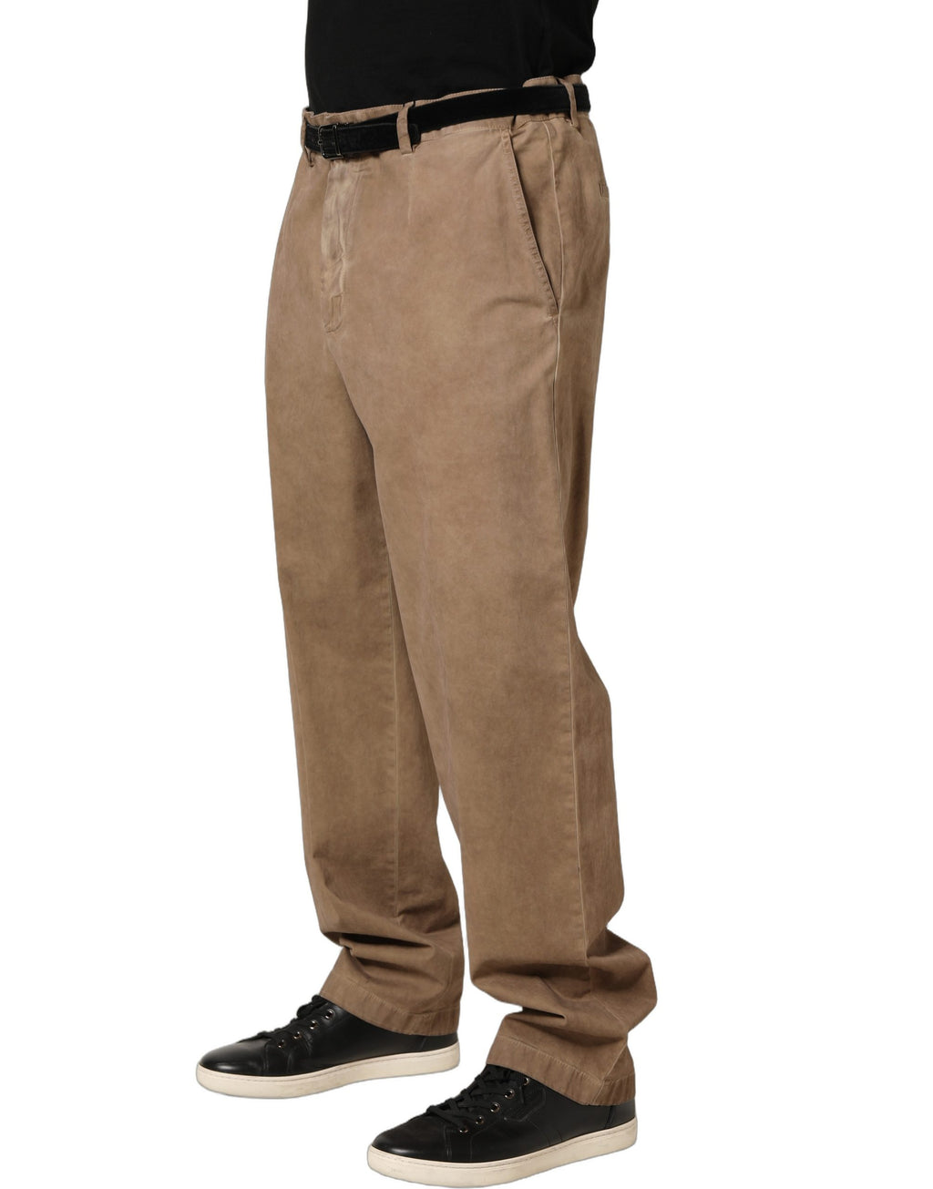 Domenico Tagliente Beige Baumwollhose mit geradem Bein für Herren