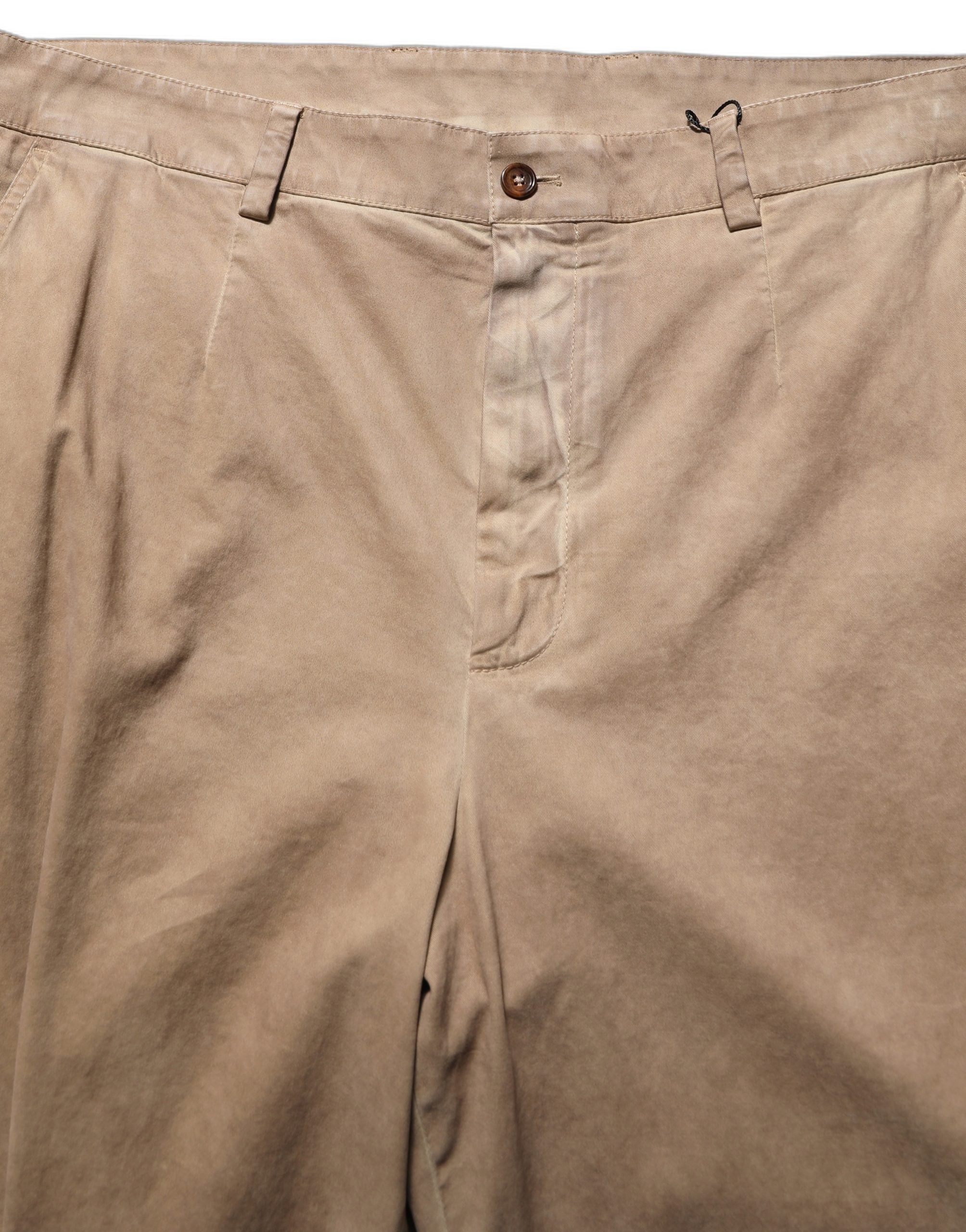 Domenico Tagliente Beige Baumwollhose mit geradem Bein für Herren