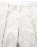 Dolce & Gabbana Weiße Herren-Anzughose mit Blumenmuster