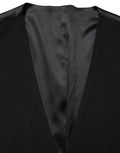 Dolce & Gabbana Schwarze Wollweste mit schmaler Passform