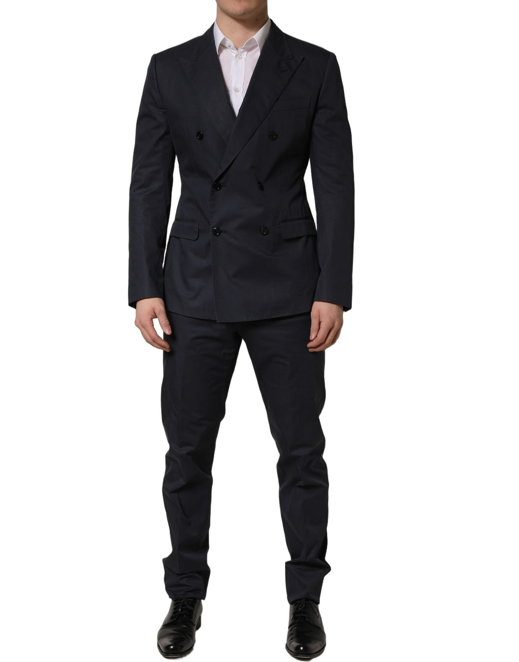 Dolce & Gabbana Blauer Baumwoll Anzug in Slim Fit für Herren