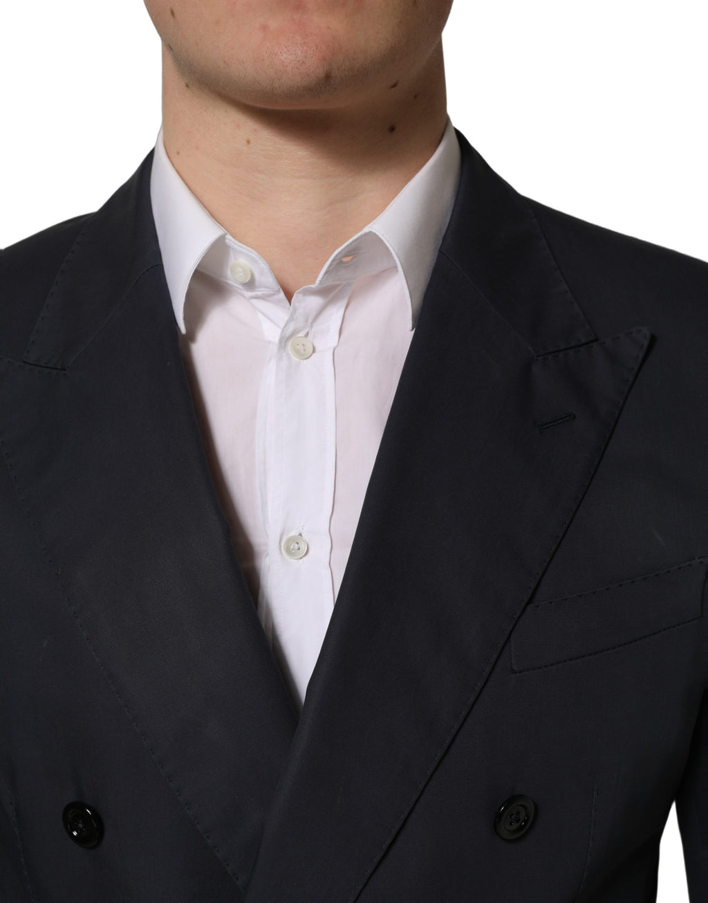 Dolce & Gabbana Blauer Baumwoll Anzug in Slim Fit für Herren