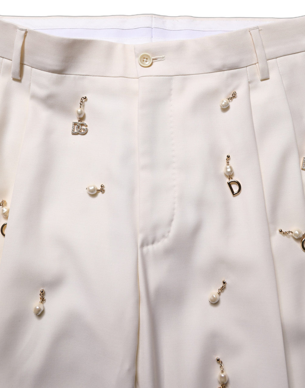 Dolce & Gabbana Weißer Woll-Anzug im Slim Fit Stil für Herren, zweiteilig