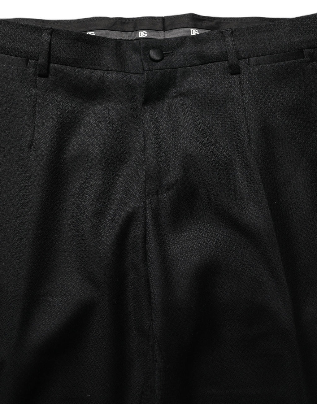 Dolce & Gabbana Schwarzer Woll-Anzug im Slim Fit für Herren, 2-teilig