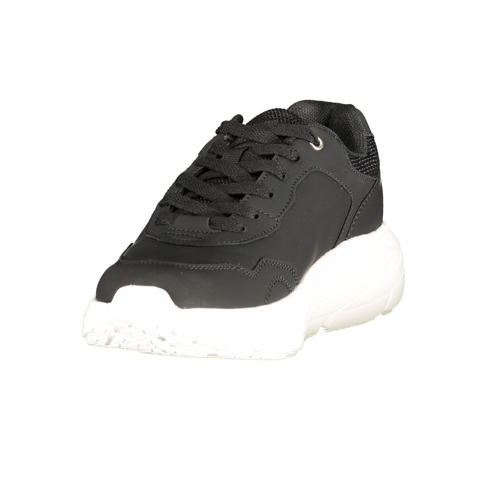 U.S. POLO ASSN. Schwarzer Damen-Sneaker aus Polyurethan