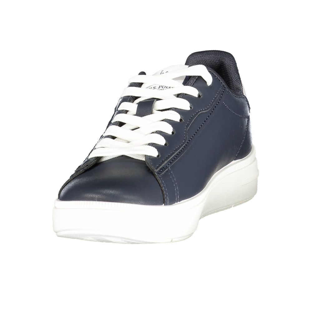 U.S. POLO ASSN. Blaue Damen-Sneaker aus Polyurethan