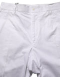 Dolce & Gabbana Weiße Baumwoll-Stoffhose mit schmal zulaufendem Bein