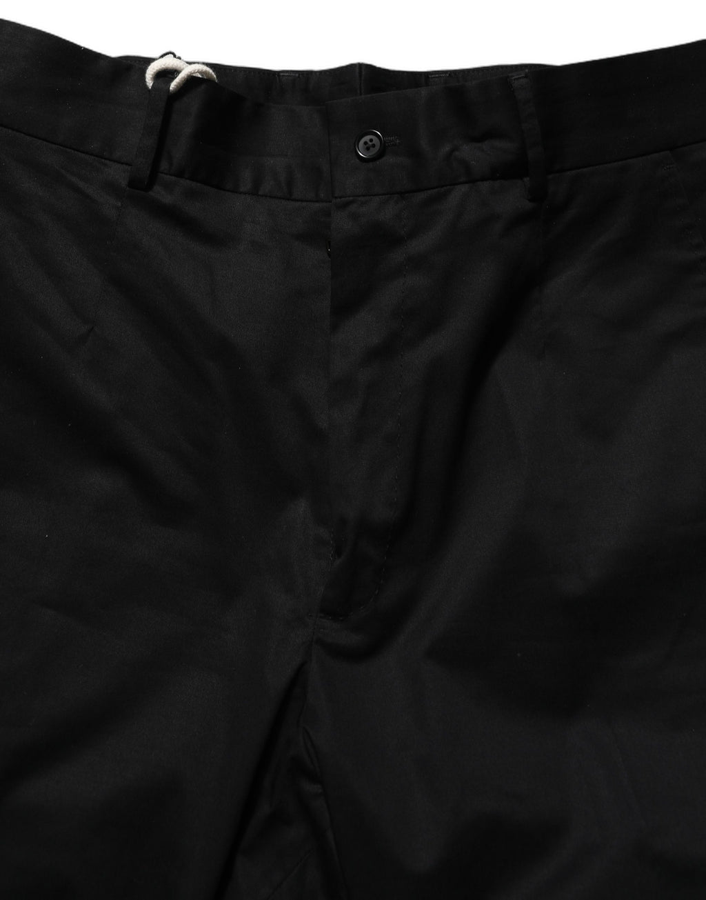 Dolce & Gabbana Schwarze Baumwollhose mit schmal zulaufendem Bein