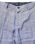 Dolce & Gabbana Hellblaue Leinenhose mit geradem Bein